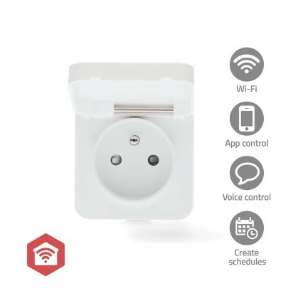 Intelligente Steckdose Smartlife 3680W/230V/ Typ E/16A Wi-Fi Tuya IP44