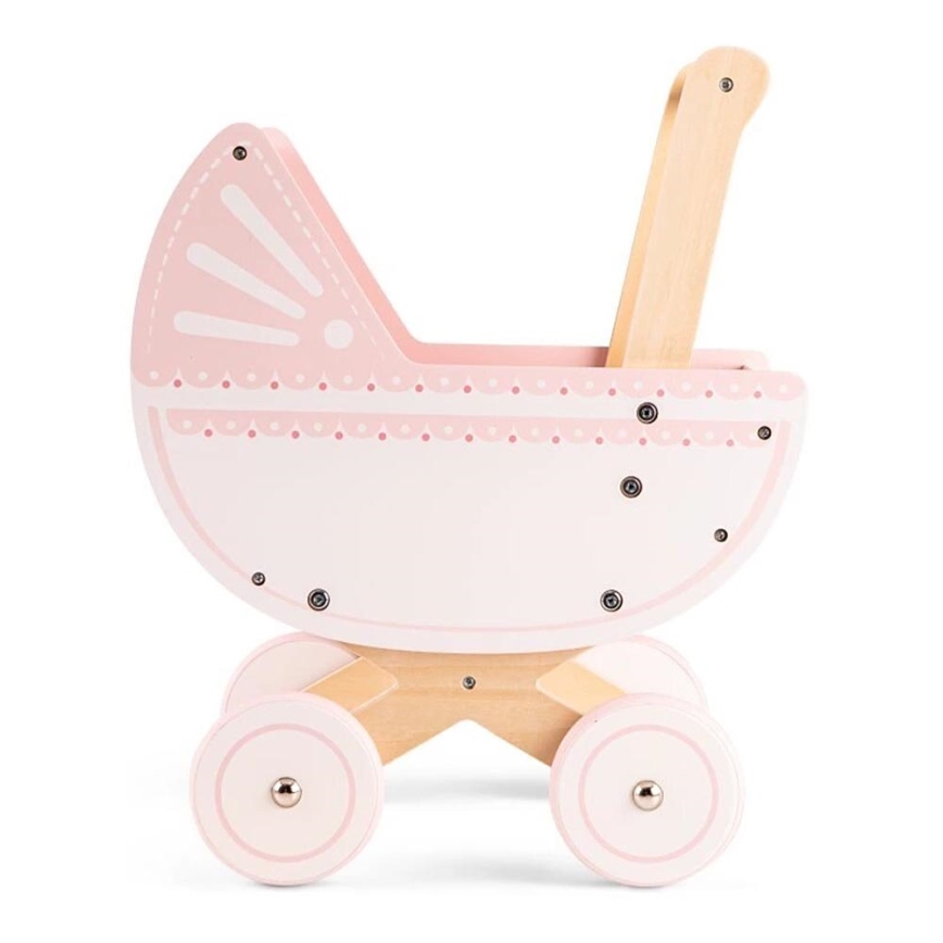 New Classic Toys - Holzpuppenwagen rosa