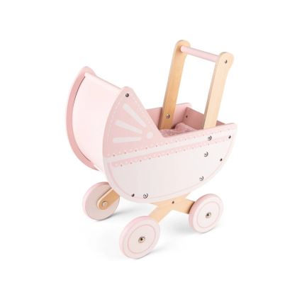 New Classic Toys - Holzpuppenwagen rosa