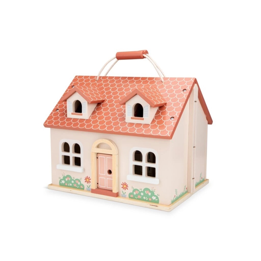 New Classic Toys - Rotes Puppenhaus aus Holz