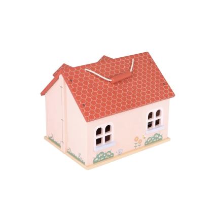 New Classic Toys - Rotes Puppenhaus aus Holz