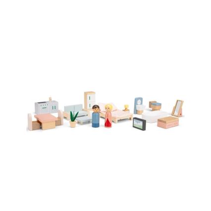 New Classic Toys - Rotes Puppenhaus aus Holz