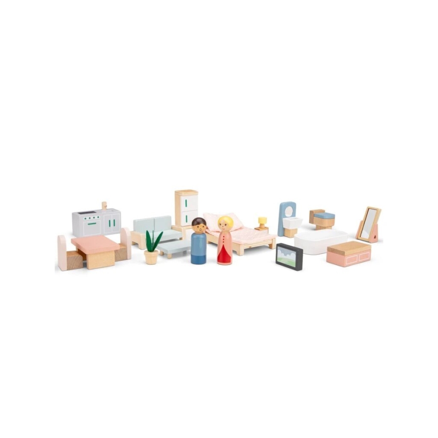 New Classic Toys - Rotes Puppenhaus aus Holz