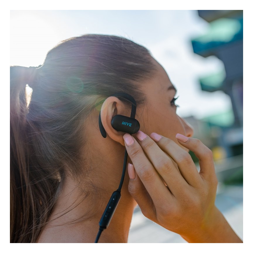 Niceboy HIVE sport 2 - Sportkopfhörer mit Mikrofon IPX5 schwarz