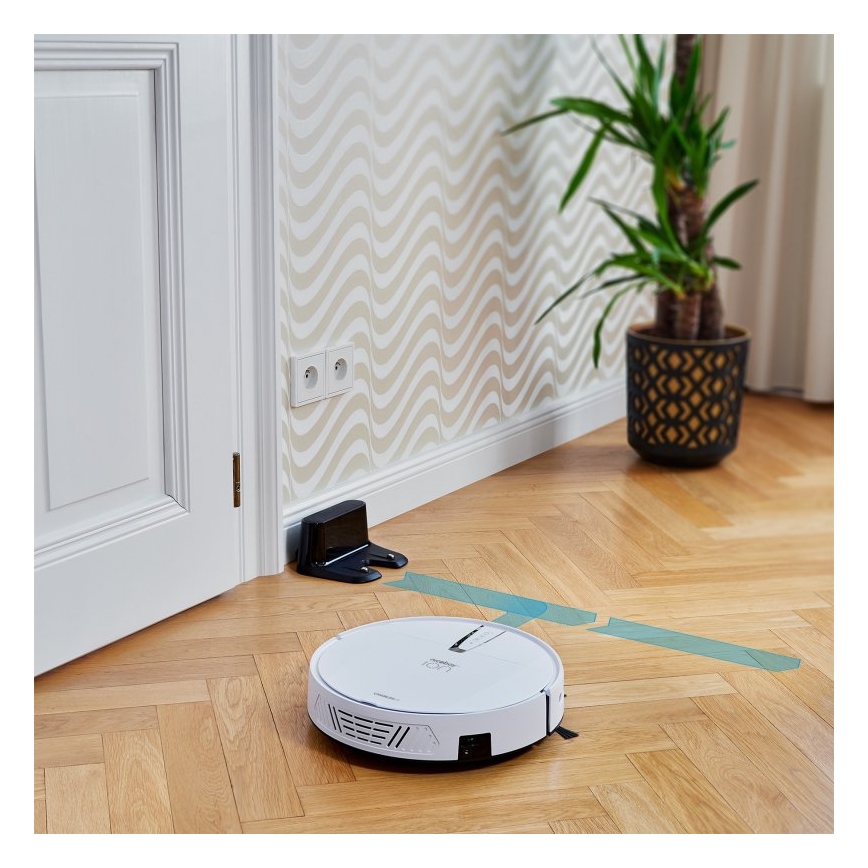 Niceboy ION Charles i4 - Intelligenter 2-in-1 Saugroboter 4400 mAh Wi-Fi Weiß + Fernbedienung
