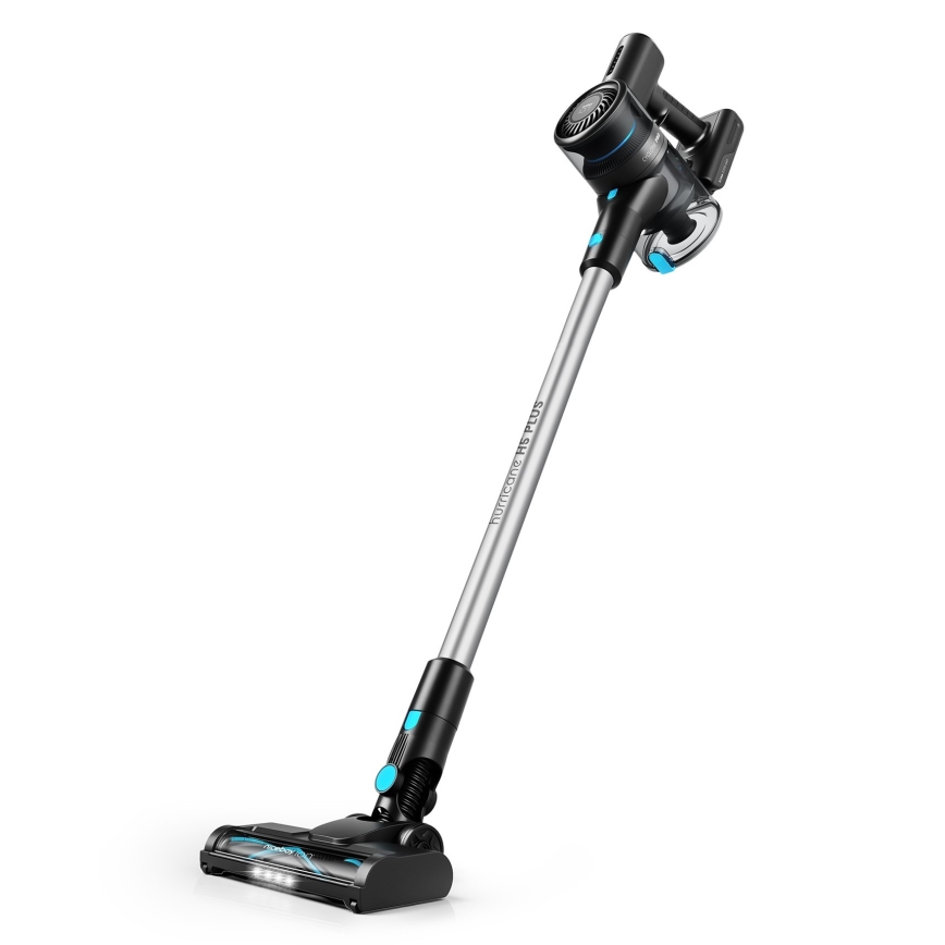 Niceboy ION Hurricane H5 Plus - Kabelloser 2-in-1 Stabstaubsauger 140W/2200 mAh Schwarz