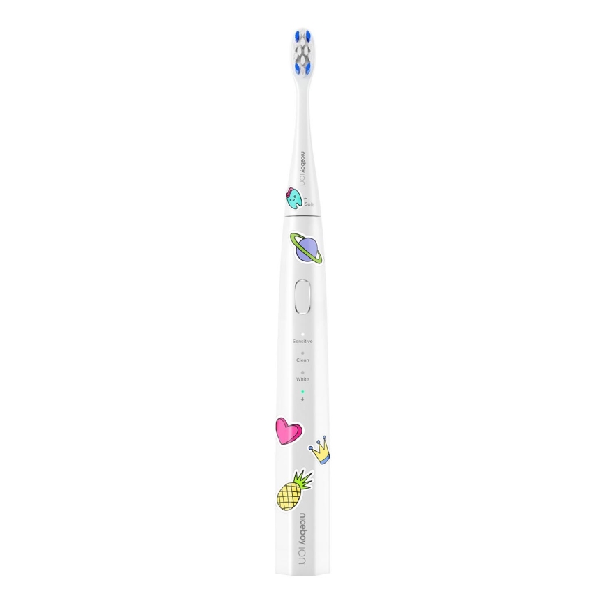 Niceboy ION Sonic Kids - Schallzahnbürste für Kinder 500 mAh IPX7 weiß
