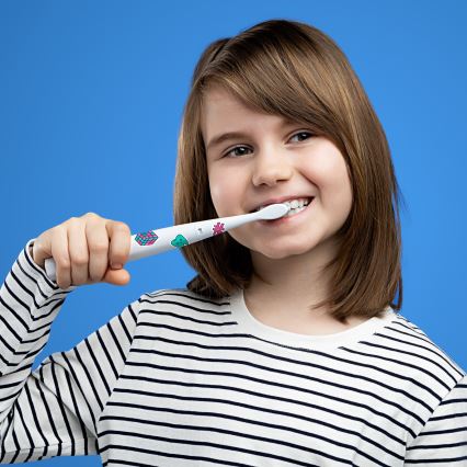 Niceboy ION Sonic Kids - Schallzahnbürste für Kinder 500 mAh IPX7 weiß