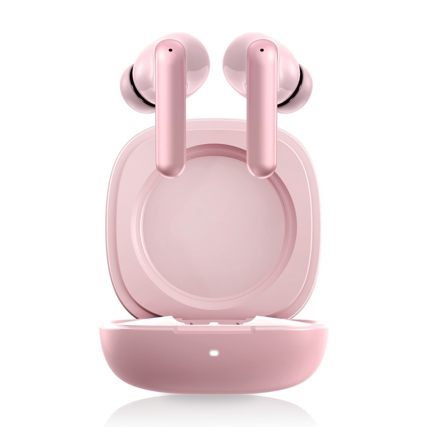 Niceboy Pins 4 PRO – Kabellose In‑Ear‑Kopfhörer mit ANC, 380 mAh Ladeetui + 2×35 mAh Ohrhörer, IP54, rosa