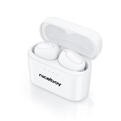 Niceboy Podsie 4 - Kabellose Kopfhörer IP54 Weiß