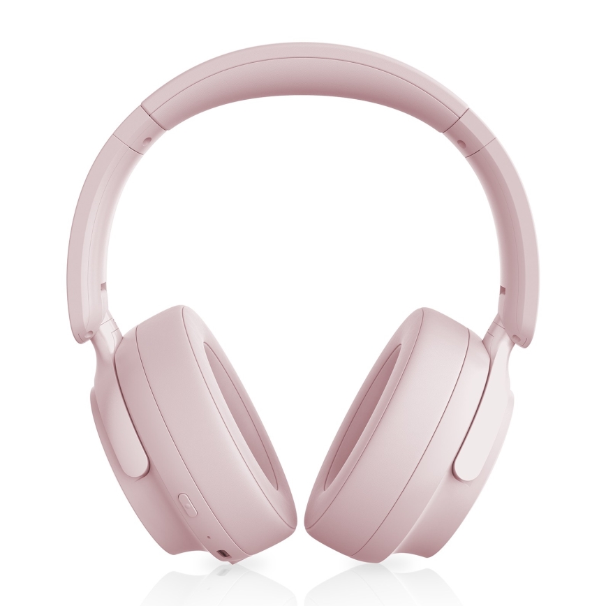 Niceboy Stellar - Kabellose Kopfhörer mit Mikrofon und ANC, 400-mAh-Akku, IPX4, rosa