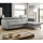 NISA Ecksofa mit Schlaffunktion und Stauraum, L-Form, grau, rechts