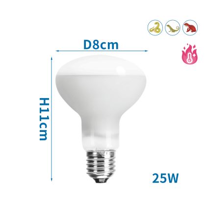 Nobleza - UVA Terrarienlampe E27/25W/230V IP54