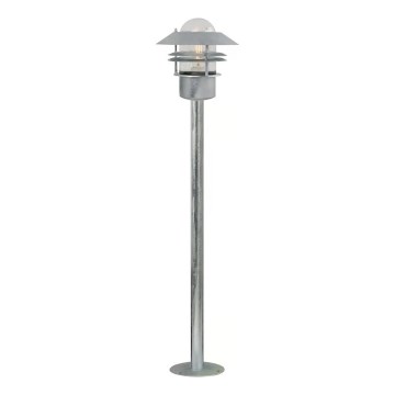 Nordlux - Außenleuchte BLOKHUS 1xE27/60W/230V IP54 silber 92 cm