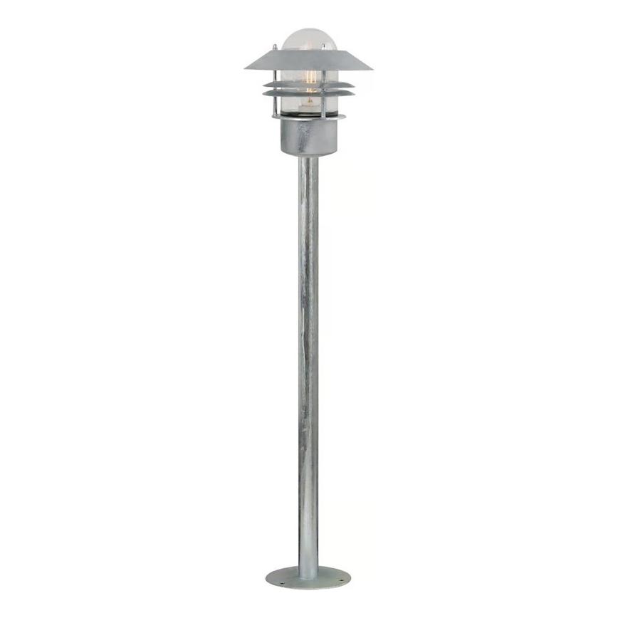 Nordlux - Außenleuchte BLOKHUS 1xE27/60W/230V IP54 silber 92 cm