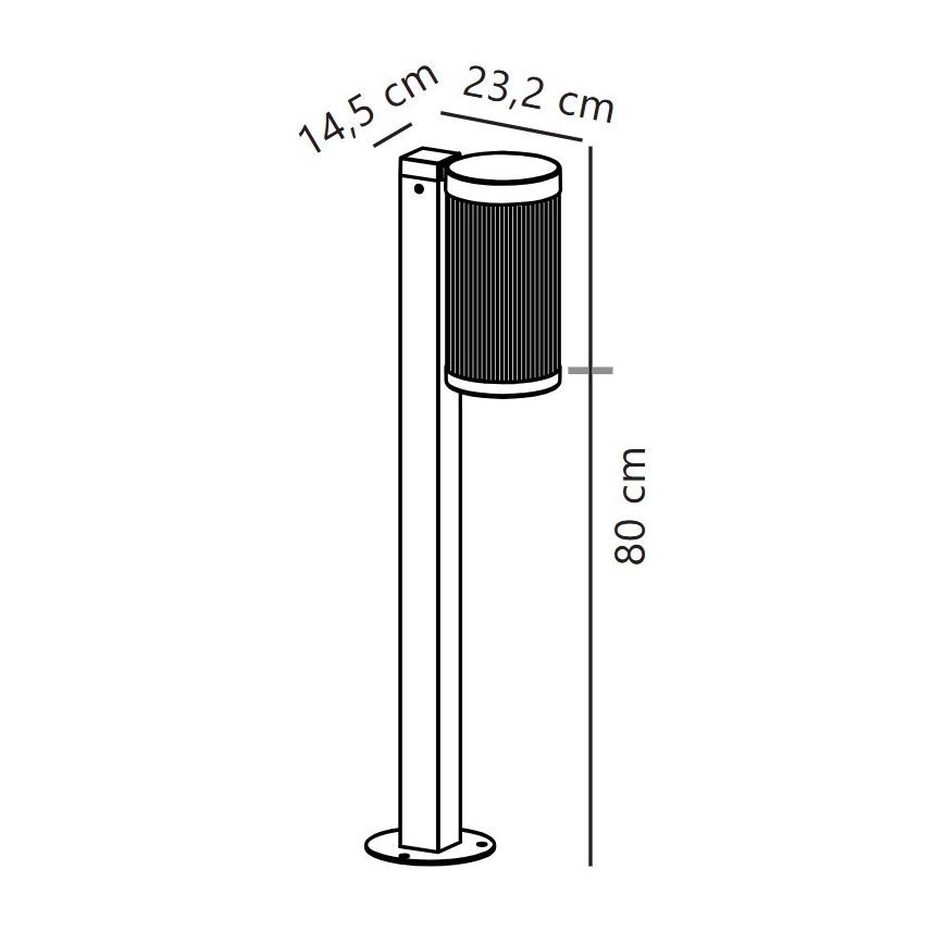 Nordlux - Außenleuchte COUPAR 1xE27/25W/230V IP54 80 cm weiß