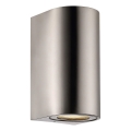 Nordlux - Außenwandleuchte CANTO 2xGU10/28W/230V IP44 Edelstahl