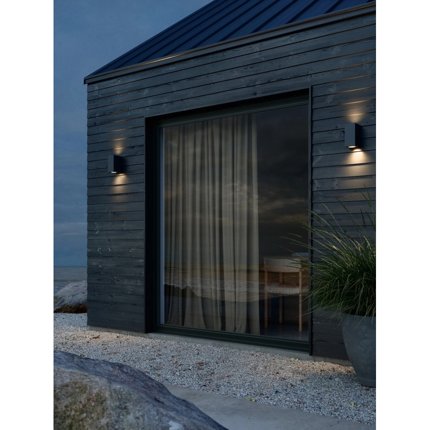 Nordlux - Außenwandleuchte CANTO 2xGU10/28W/230V IP44 schwarz
