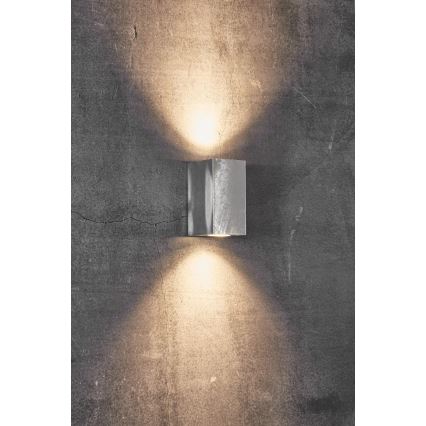Nordlux - Außenwandleuchte CANTO 2xGU10/28W/230V IP44 silber