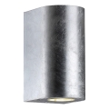 Nordlux - Außenwandleuchte CANTO 2xGU10/28W/230V IP44 silber