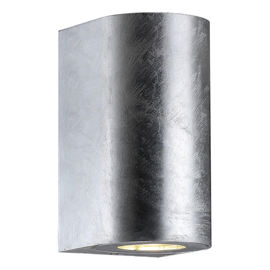 Nordlux - Außenwandleuchte CANTO 2xGU10/28W/230V IP44 silber