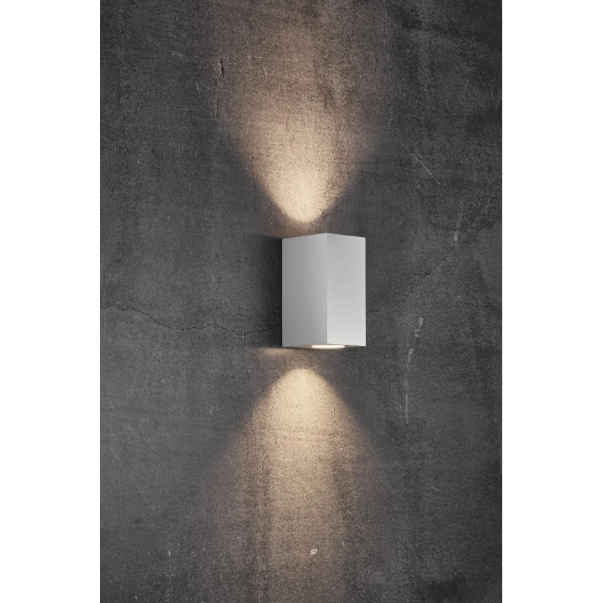 Nordlux - Außenwandleuchte CANTO 2xGU10/28W/230V IP44 weiß