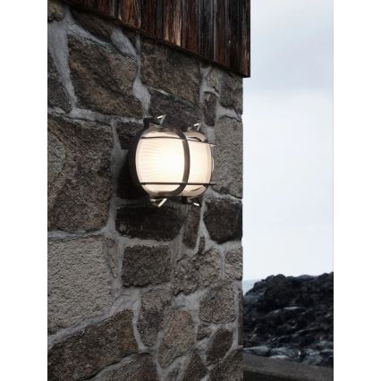Nordlux - Außenwandleuchte HELFORD 1xE27/12,5W/230V IP64 grau