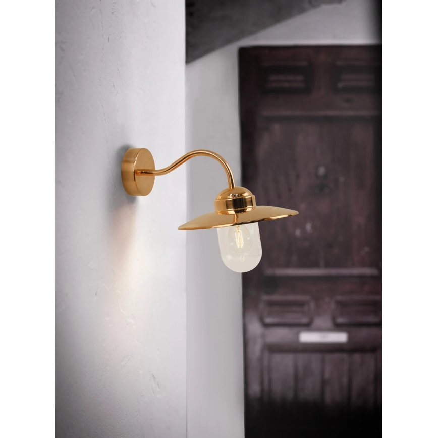 Nordlux - Außenwandleuchte LUXEMBOURG 1xE27/60W/230V IP54 kupferfarben