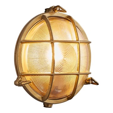 Nordlux - Außenwandleuchte POLPERRO 1xE27/12,5W/230V IP64 Messing