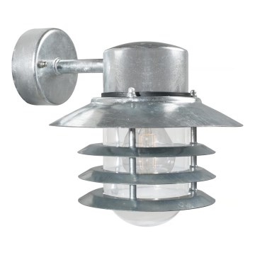 Nordlux - Außenwandleuchte VEJERS 1xE27/60W/230V IP54 silber