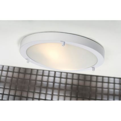 Nordlux - Badezimmer-Deckenleuchte ANCONA 2xE27/40W/230V IP43 Ø 31,5 cm weiß
