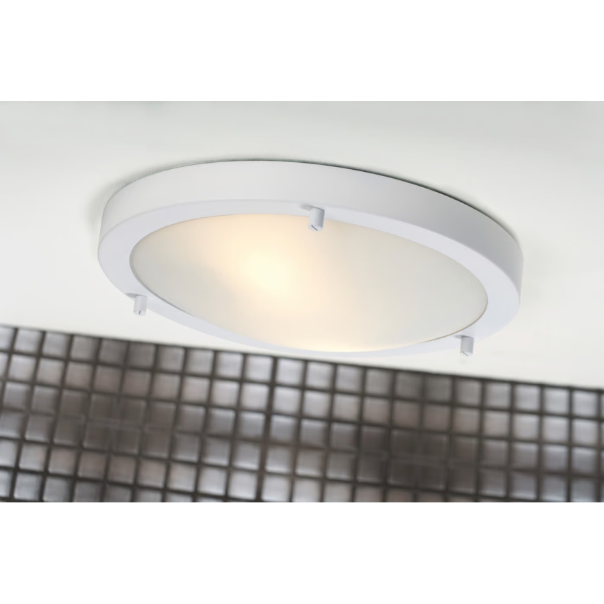Nordlux - Badezimmer-Deckenleuchte ANCONA 2xE27/40W/230V IP43 Ø 31,5 cm weiß