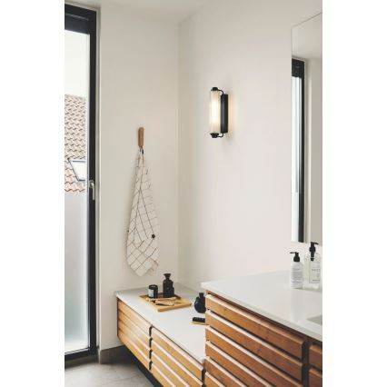 Nordlux - Badspiegelleuchte NIMAL 2xE14/25W/230V IP44 schwarz