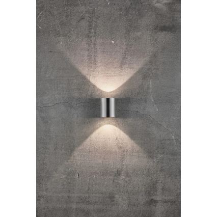 Nordlux - CANTO LED-Außenwandleuchte 2xLED/6W/230V IP44 Edelstahl