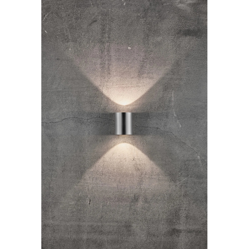 Nordlux - CANTO LED-Außenwandleuchte 2xLED/6W/230V IP44 Edelstahl