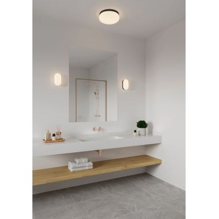 Nordlux - Deckenleuchte für Badezimmer FOAM 2xE27/55W/230V IP44 d 34 cm schwarz