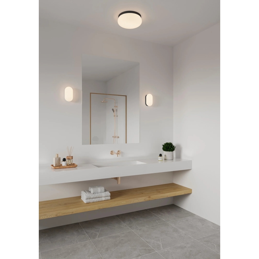 Nordlux - Deckenleuchte für Badezimmer FOAM 2xE27/55W/230V IP44 d 34 cm schwarz