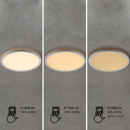 Nordlux - Dimmbare LED-Deckenleuchte für das Badezimmer OJA LED/19W/230V 3000/4000K IP54 Ø 43 cm