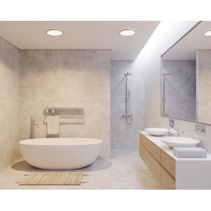 Nordlux - Dimmbare LED-Deckenleuchte für das Badezimmer OJA LED/19W/230V 3000/4000K IP54 Ø 43 cm