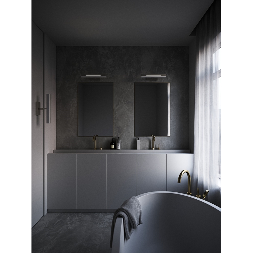 Nordlux - Dimmbare LED-Badezimmer-Spiegelbeleuchtung OTIS LED/14W/230V IP44 40 cm matt Chrom