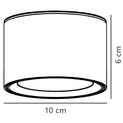 Nordlux - Dimmbare LED-Deckenleuchte FALLON LED/5,5W/230V 2700K d 10 cm weiß