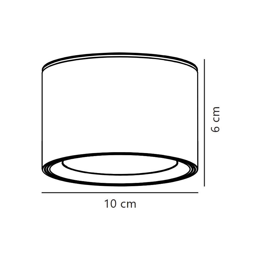 Nordlux - Dimmbare LED-Deckenleuchte FALLON LED/5,5W/230V 2700K d 10 cm weiß