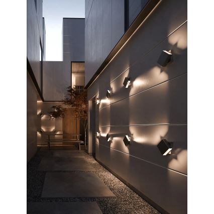Nordlux - dimmbare LED-Außenwandleuchte TURN LED/13,8W/230V IP54 schwarz