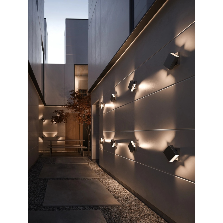 Nordlux - dimmbare LED-Außenwandleuchte TURN LED/13,8W/230V IP54 schwarz