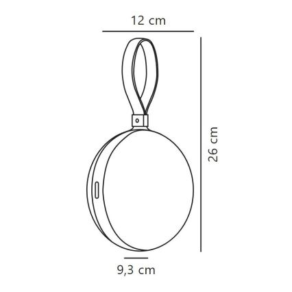 Nordlux - Dimmbare, tragbare LED-Outdoor-Leuchte BRING TO-GO LED/1W/3,7V IP54 1500 mAh grün