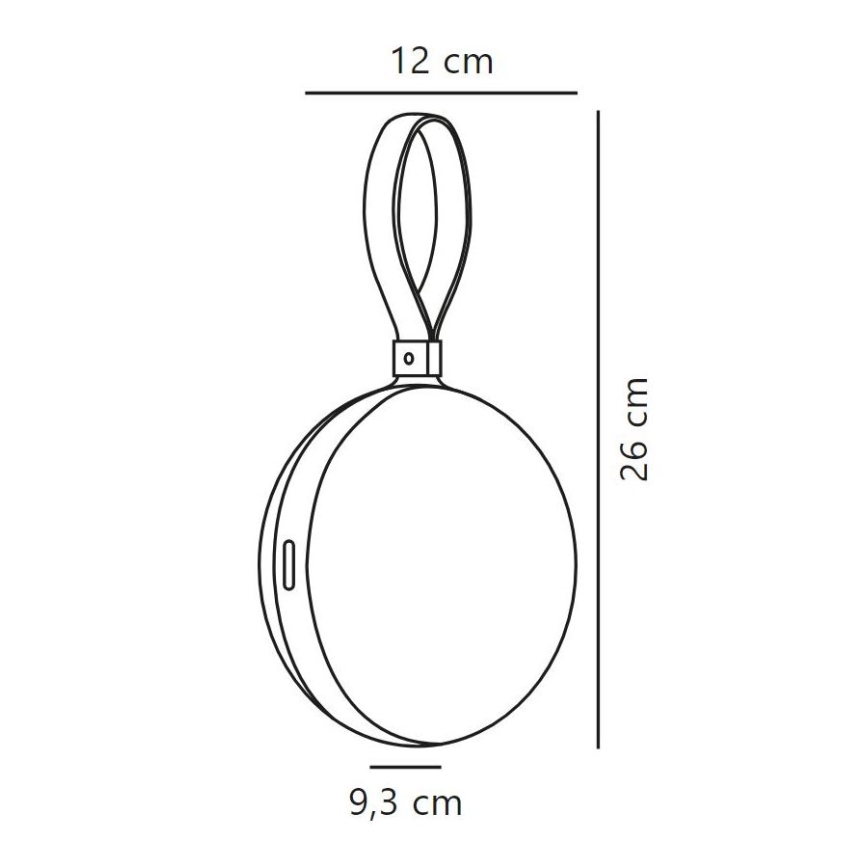 Nordlux - Dimmbare, tragbare LED-Outdoor-Leuchte BRING TO-GO LED/1W/3,7V IP54 1500 mAh grün