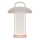 Nordlux - Dimmbare, wiederaufladbare Touch-Tischlampe MIRANO LED/3W/3,7V rosa