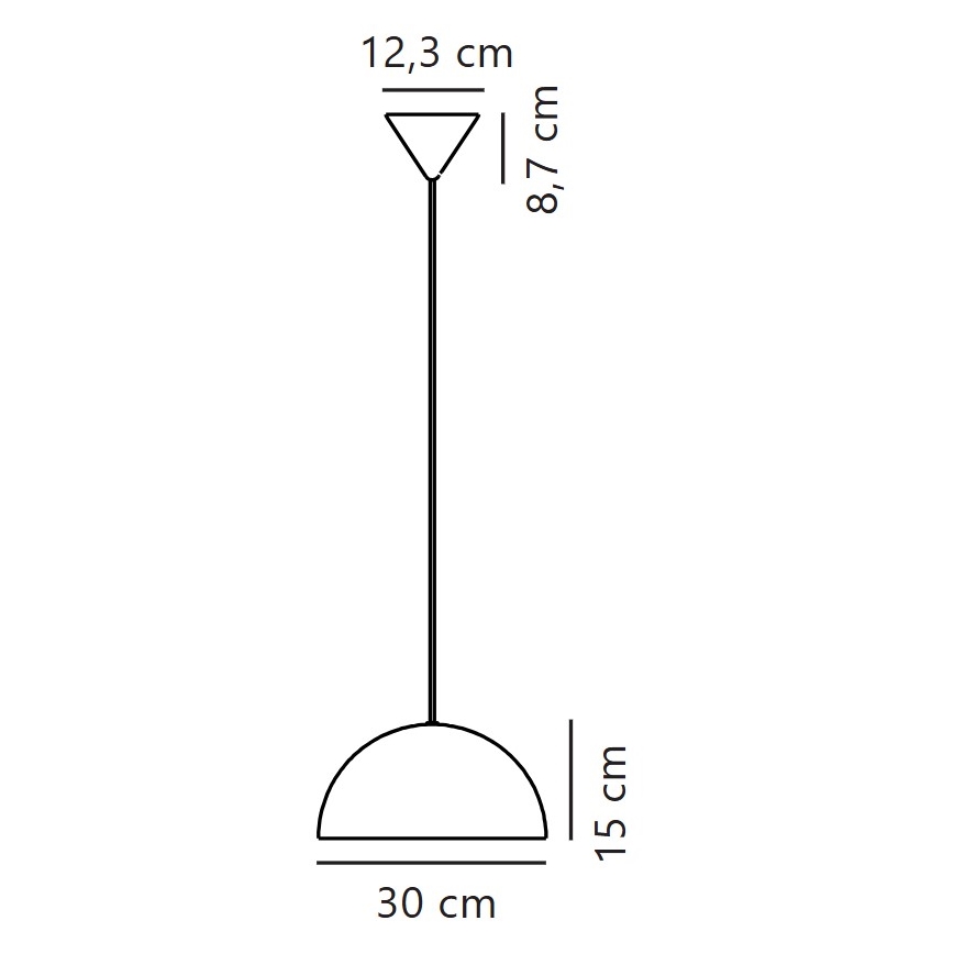 Nordlux - Hängeleuchte ELLEN 1xE27/40W/230V d 30 cm weiß