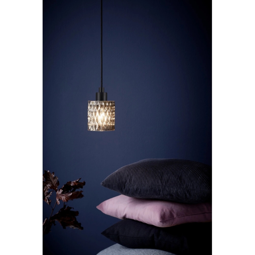 Nordlux - Hängeleuchte HOLLYWOOD 1xE27/60W/230V d 10,8 cm rauchig