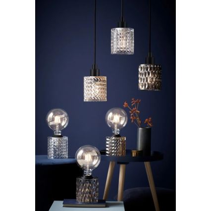 Nordlux - Hängeleuchte HOLLYWOOD 1xE27/60W/230V d 10,8 cm rauchig